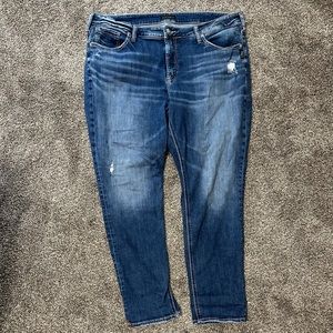 Silver Jeans Co Denim Plus Size 20 Boyfriend Jeans